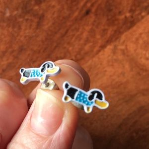 Dachshund stud earrings